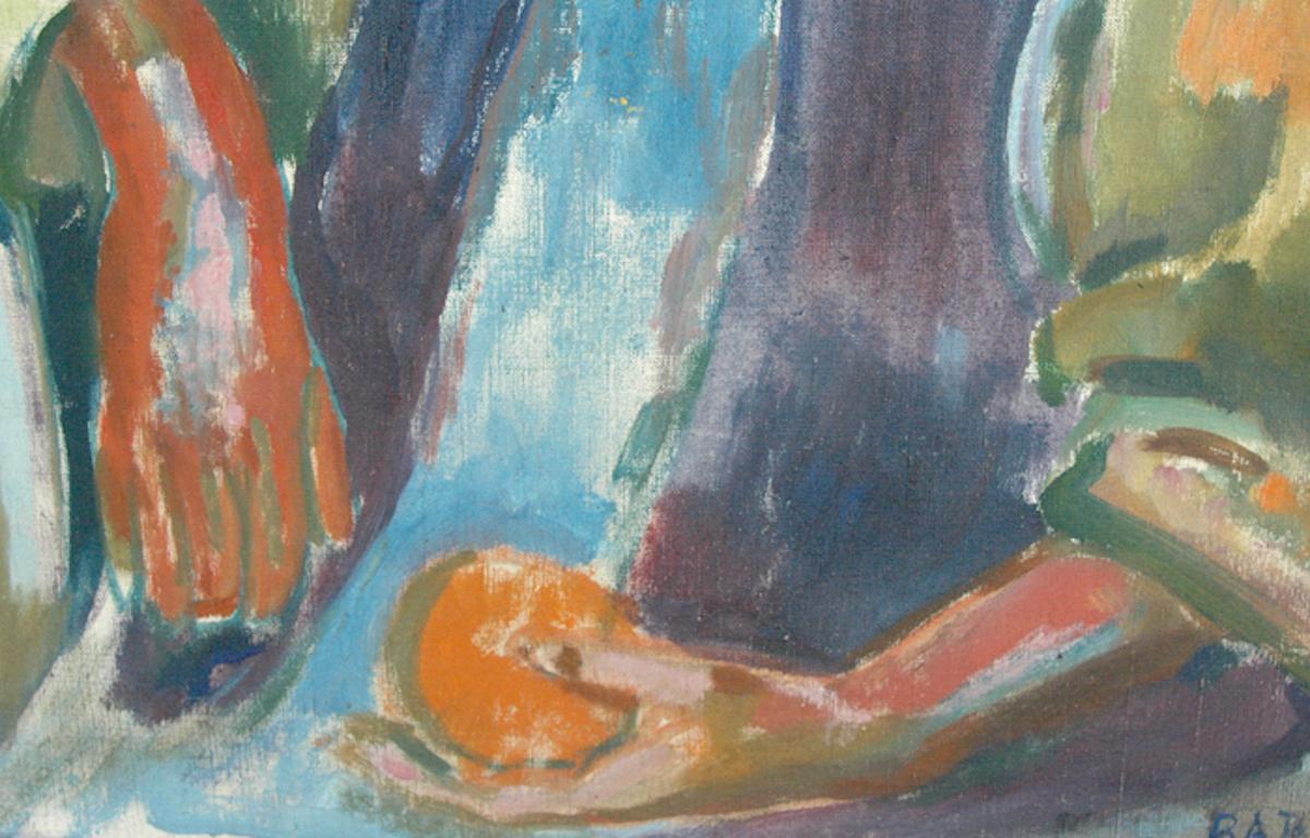 Ladislas Laszlo Barta (Ungarischer Künstler 1902 - 1961); Junges Marokkanisches Ölgemälde auf Leinwand im Angebot 4