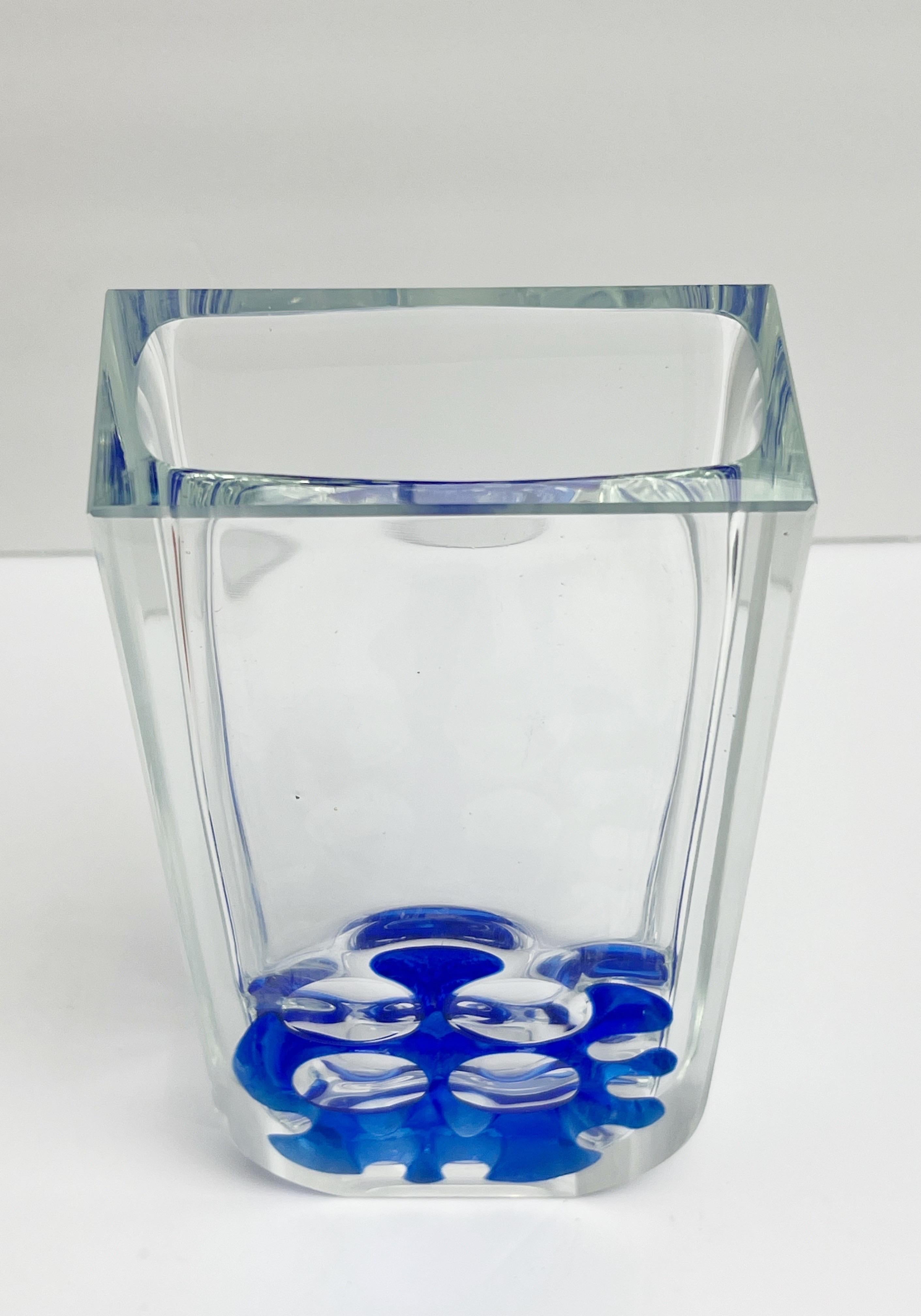 Ladislav Oliva Art Glass Modernist Vase For Sale 3