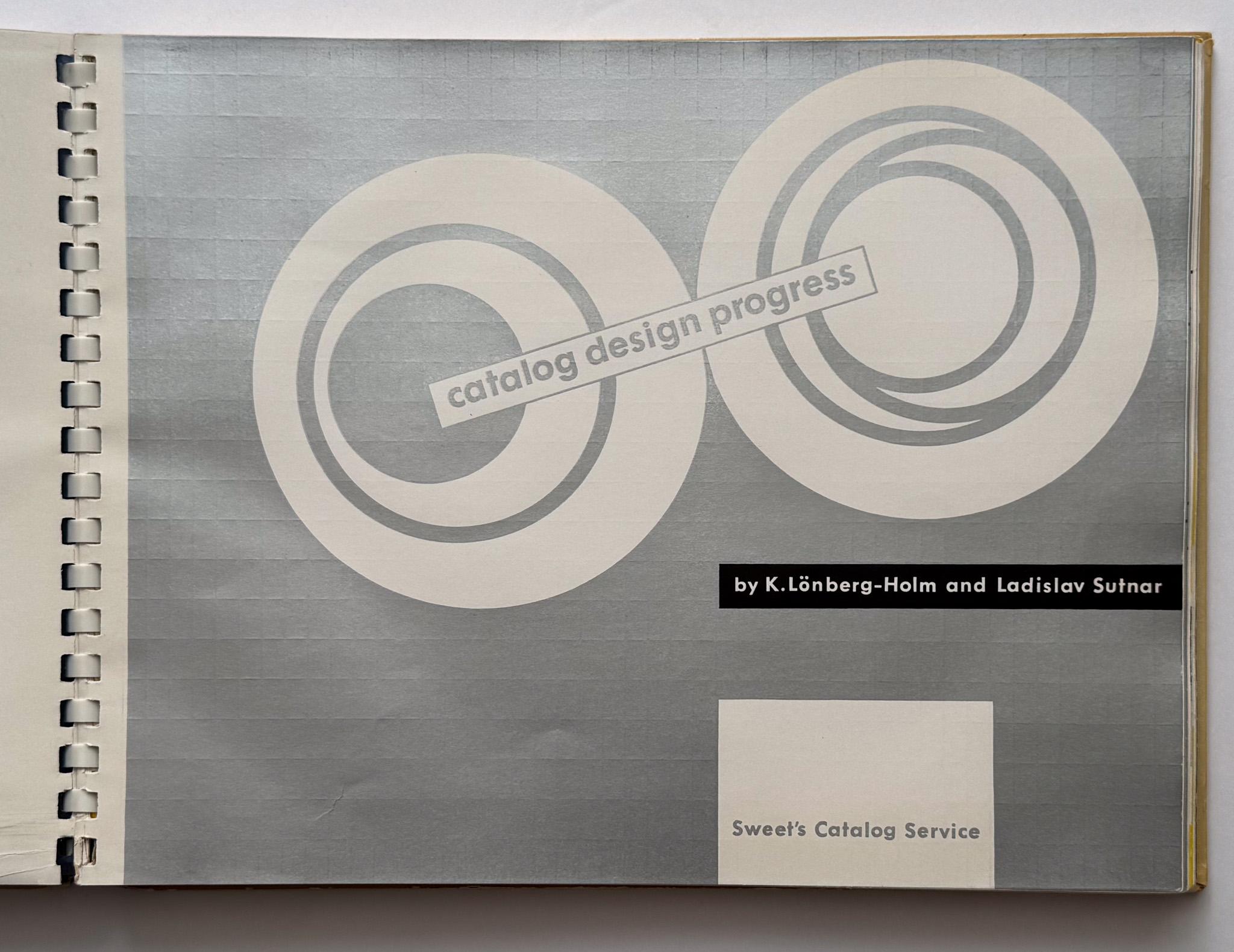 Mid-20th Century Ladislav Sutnar Catalog Design Progress (first edition) For Sale