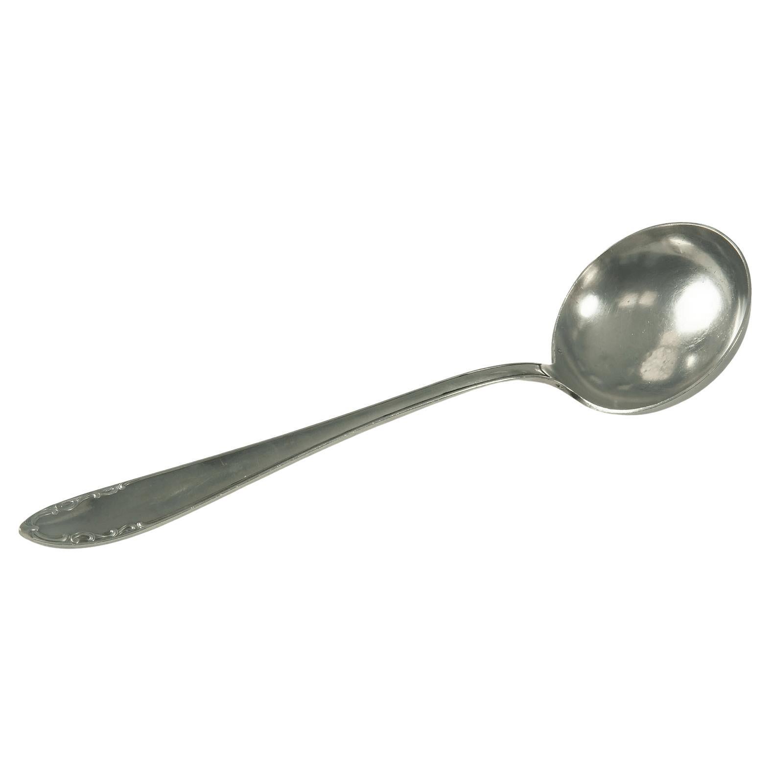 Ladle in silver plate metal , France XX century For Sale