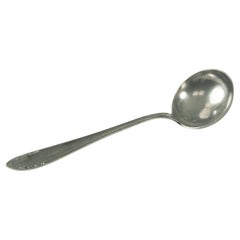 Ladle in silver plate metal , France XX century