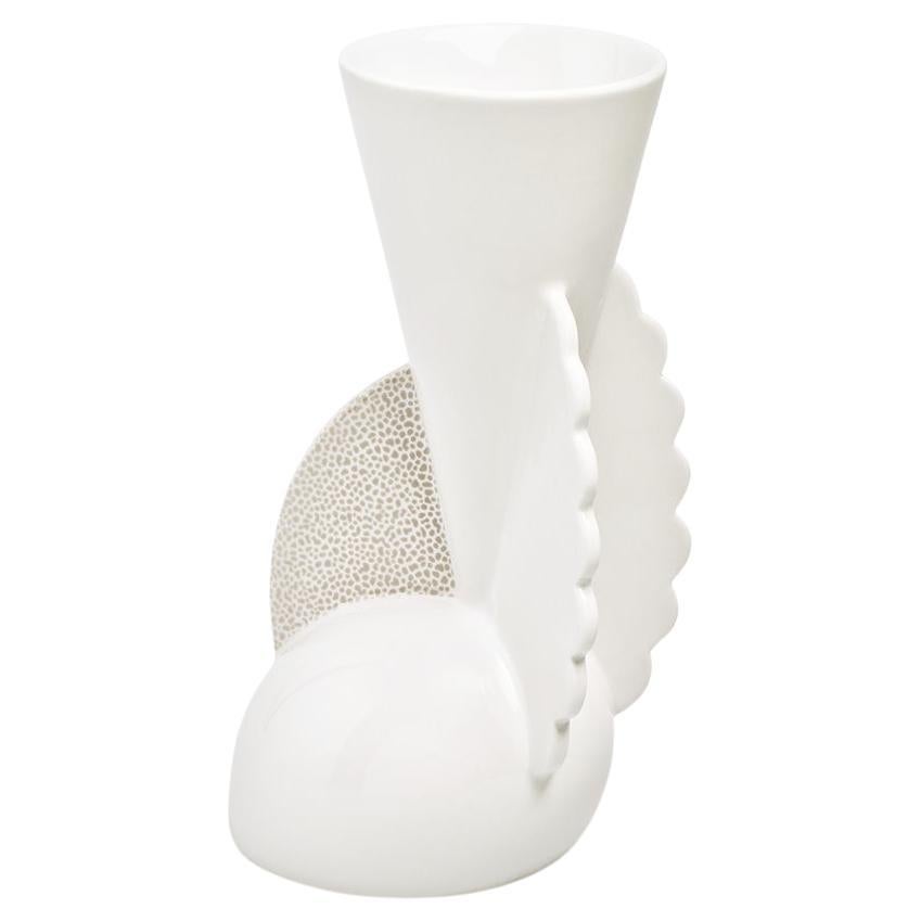 Ladoga White Porcelain Cocktail Glass, by Matteo Thun from Memphis Milano For Sale