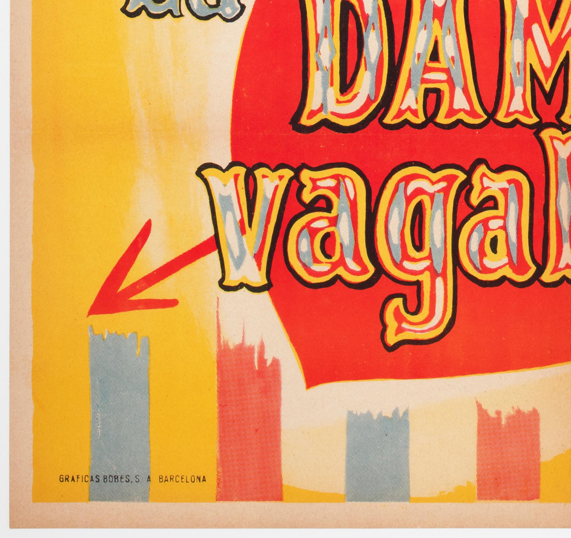 Lady e il vagabondo 1957 Manifesto cinematografico spagnolo in 1 foglio in vendita 1