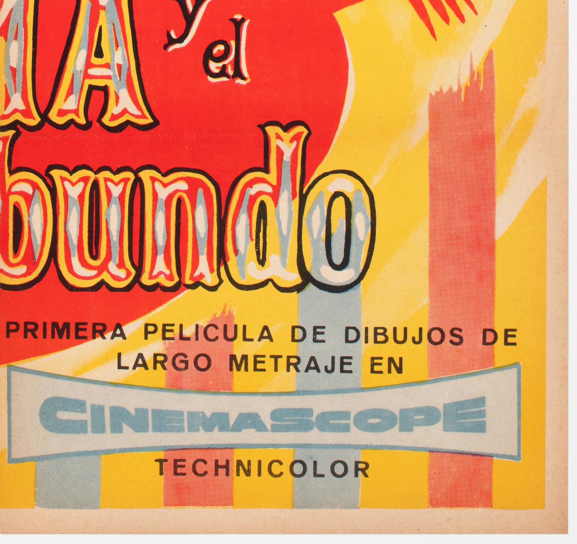 Lady e il vagabondo 1957 Manifesto cinematografico spagnolo in 1 foglio in vendita 2