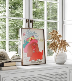 "La dama y el vagabundo" Cartel original de una película checa, Stanislav Duda, 1974