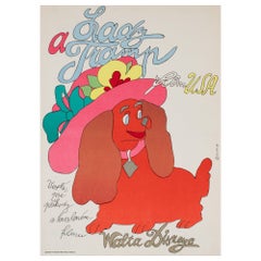 “Lady and the Tramp” Original Czech Film Poster, Stanislav Duda, 1974