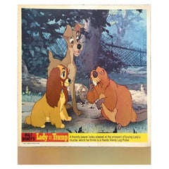 Vintage Lady and the Tramp, Unframed Poster 1970s R, #1 of a Set of 8