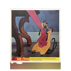 Affiche Lady and The Tramp, non encadrée, années 1970 R, n° 2 d'un ensemble de 8