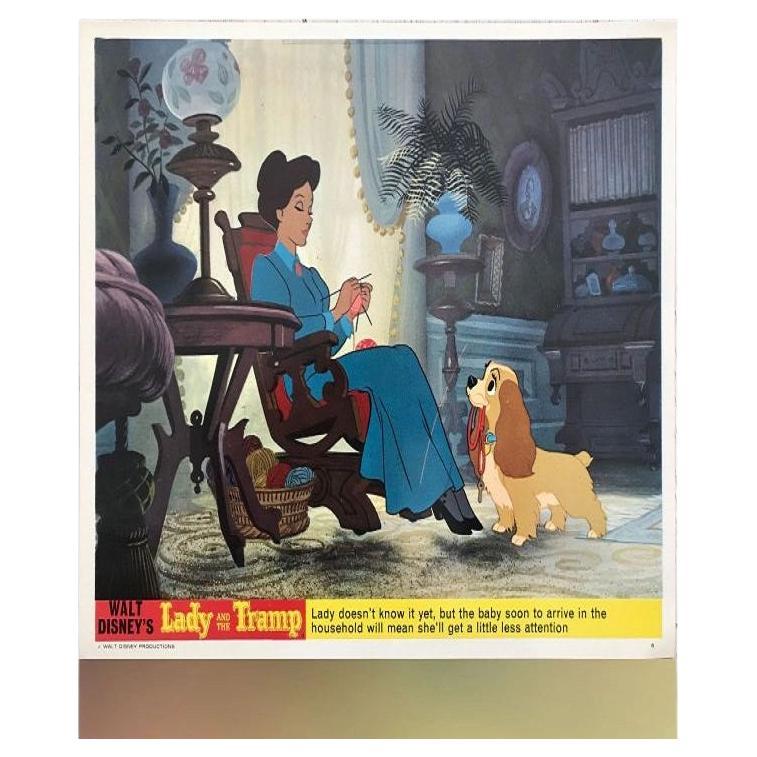 Lady and the Tramp, Unframed Poster 1970s R, #6 of a Set of 8 For Sale