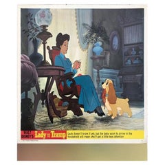 Vintage Lady and the Tramp, Unframed Poster 1970s R, #6 of a Set of 8