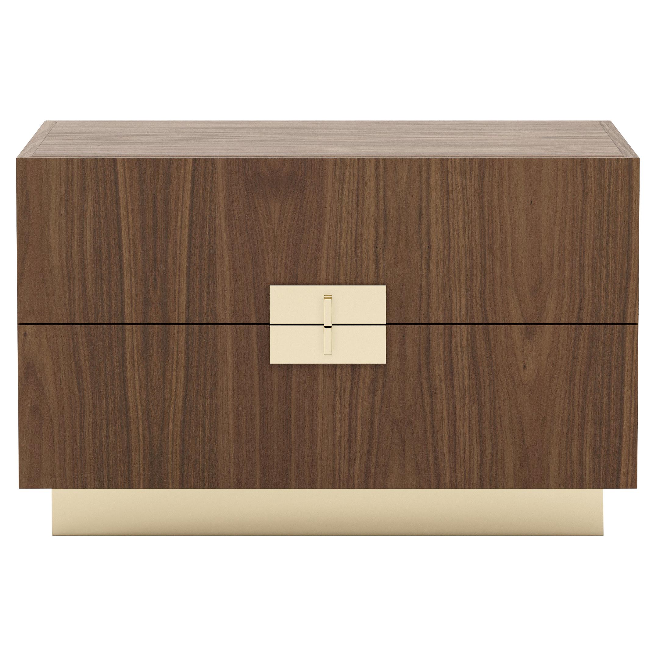 21st-century Contemporary wooden nightstand, fully customisable by laskasas For Sale