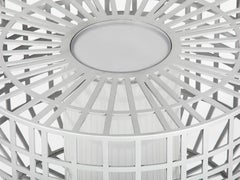 Lámpara de sobremesa Lady Bird de latón, acrílico y acero cincado de Jonathan Nesci