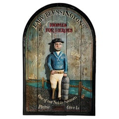 Vintage Lady Blessingtons Sailors Donation Momento Plaque