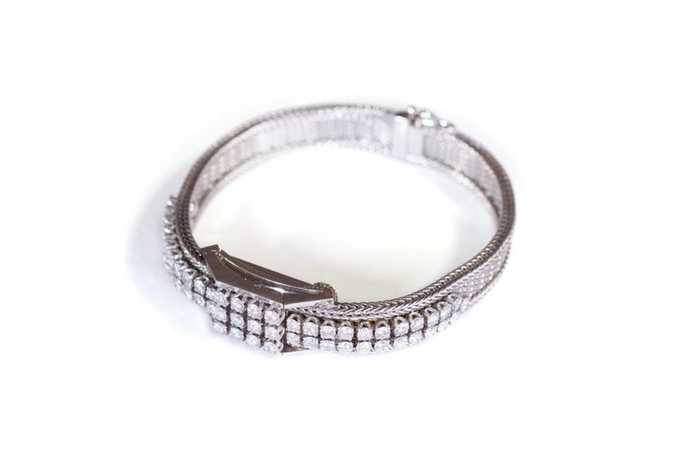 Lady Bracelet Diamond Concealed Watch by Blancpain 18k Gold and