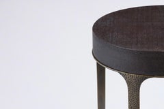 LADY BUG Contemporary Side Table with Hammered Bronze Legs by Reda Amalou Design