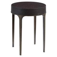 LADY BUG Contemporary Side Table with Hammered Bronze Legs by Reda Amalou Design