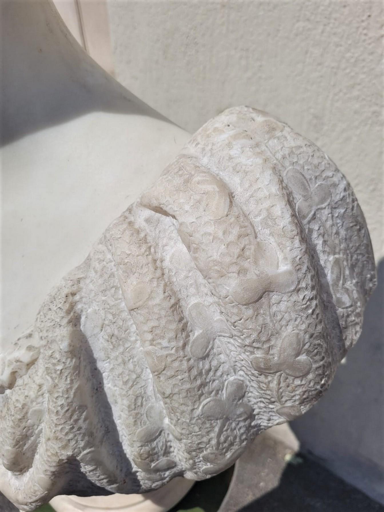 Lady Bust, White Marble Signed Waldo Story, Rome 1894 For Sale 6