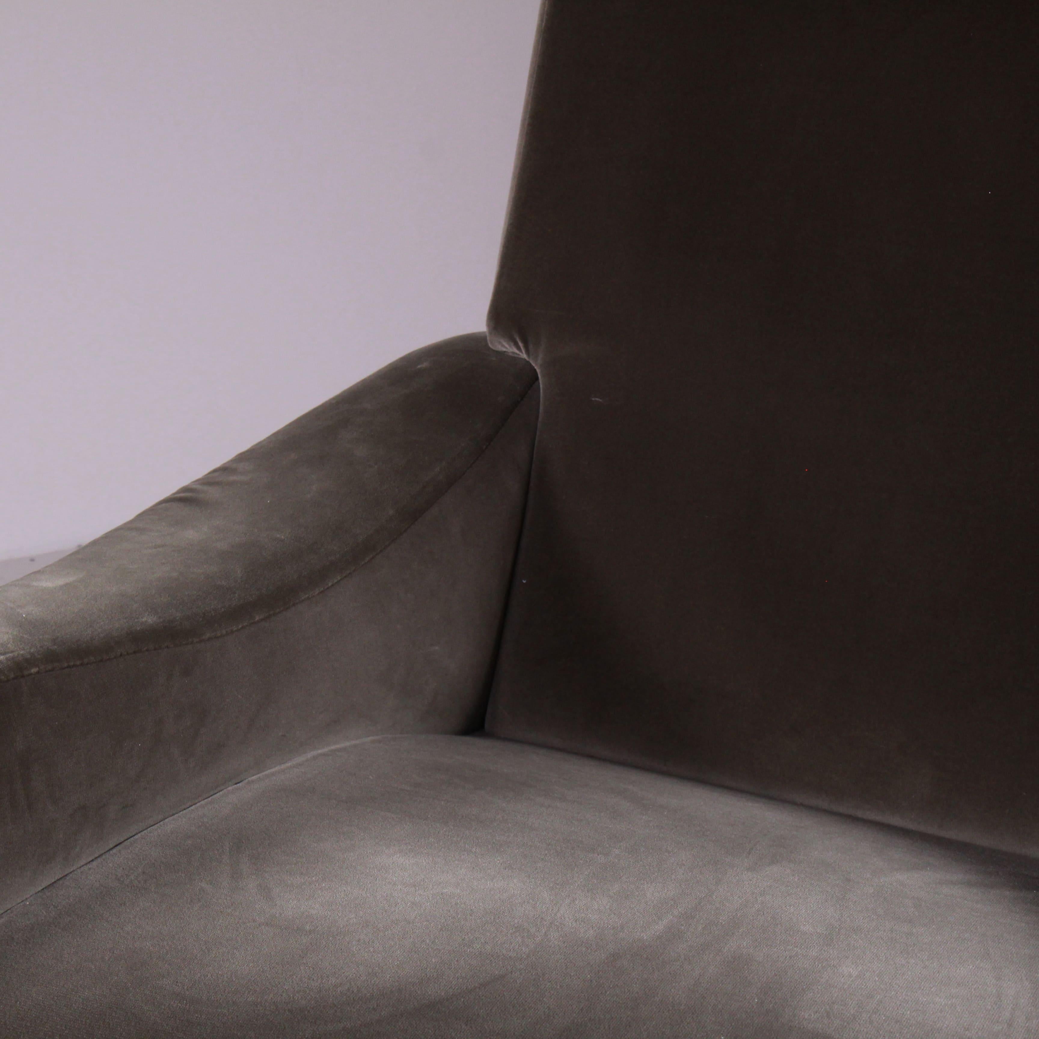 Fauteuil Lady en velours vert de Marco Zanuso pour Arflex en vente 3