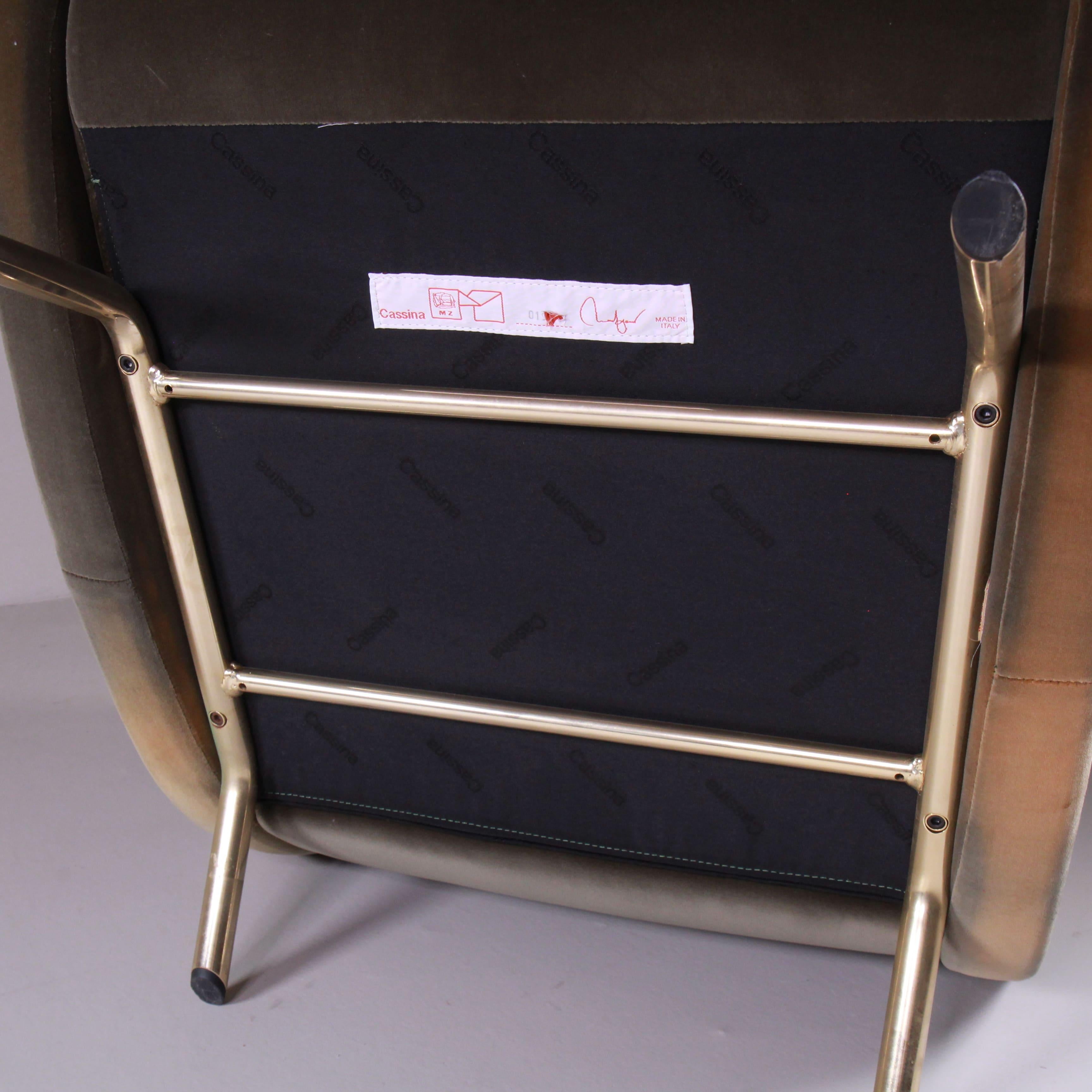 Fauteuil Lady en velours vert de Marco Zanuso pour Arflex en vente 9