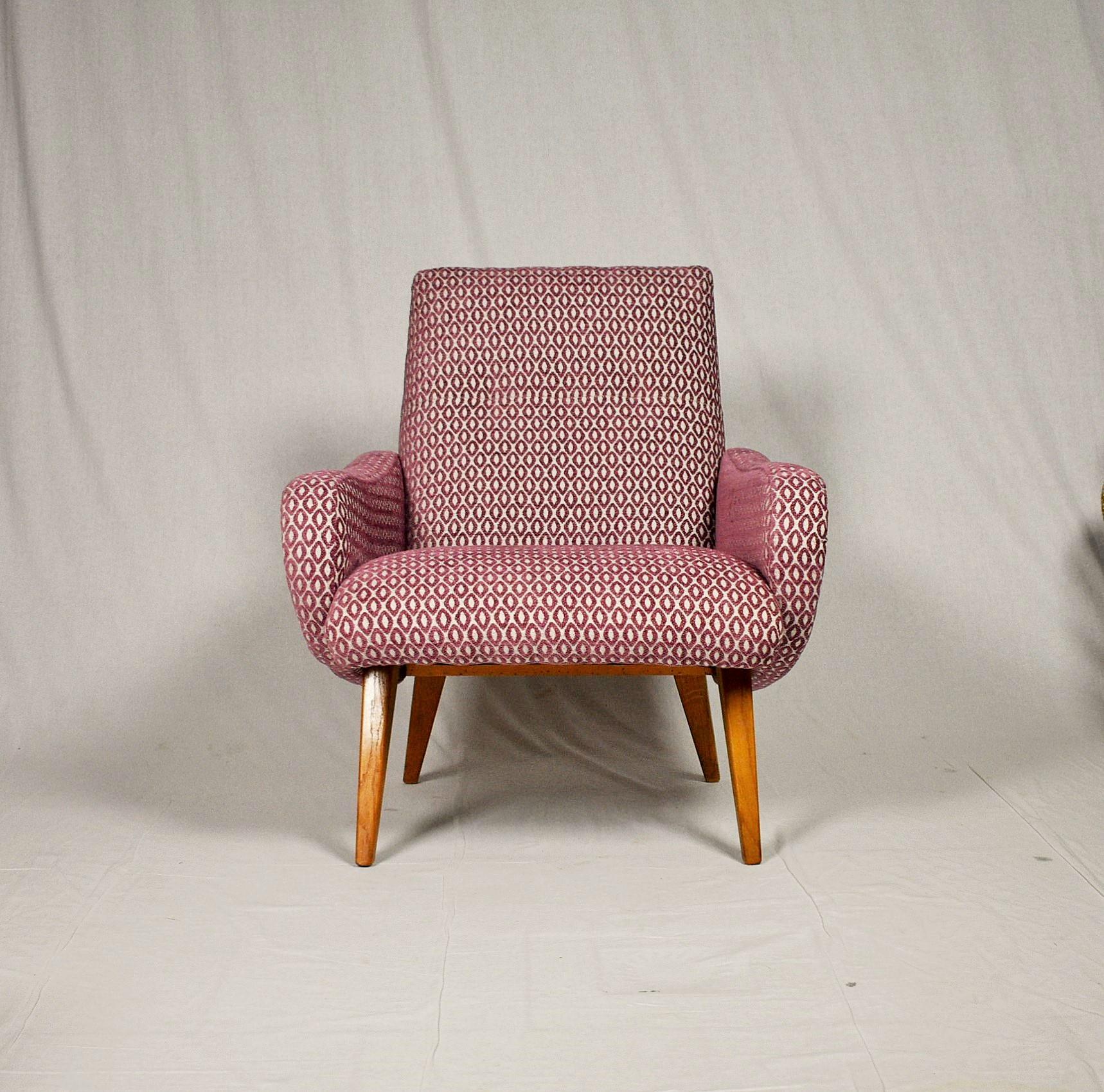 Italian 'Lady Chair' in Style of Marco Zanuso, 1960s For Sale
