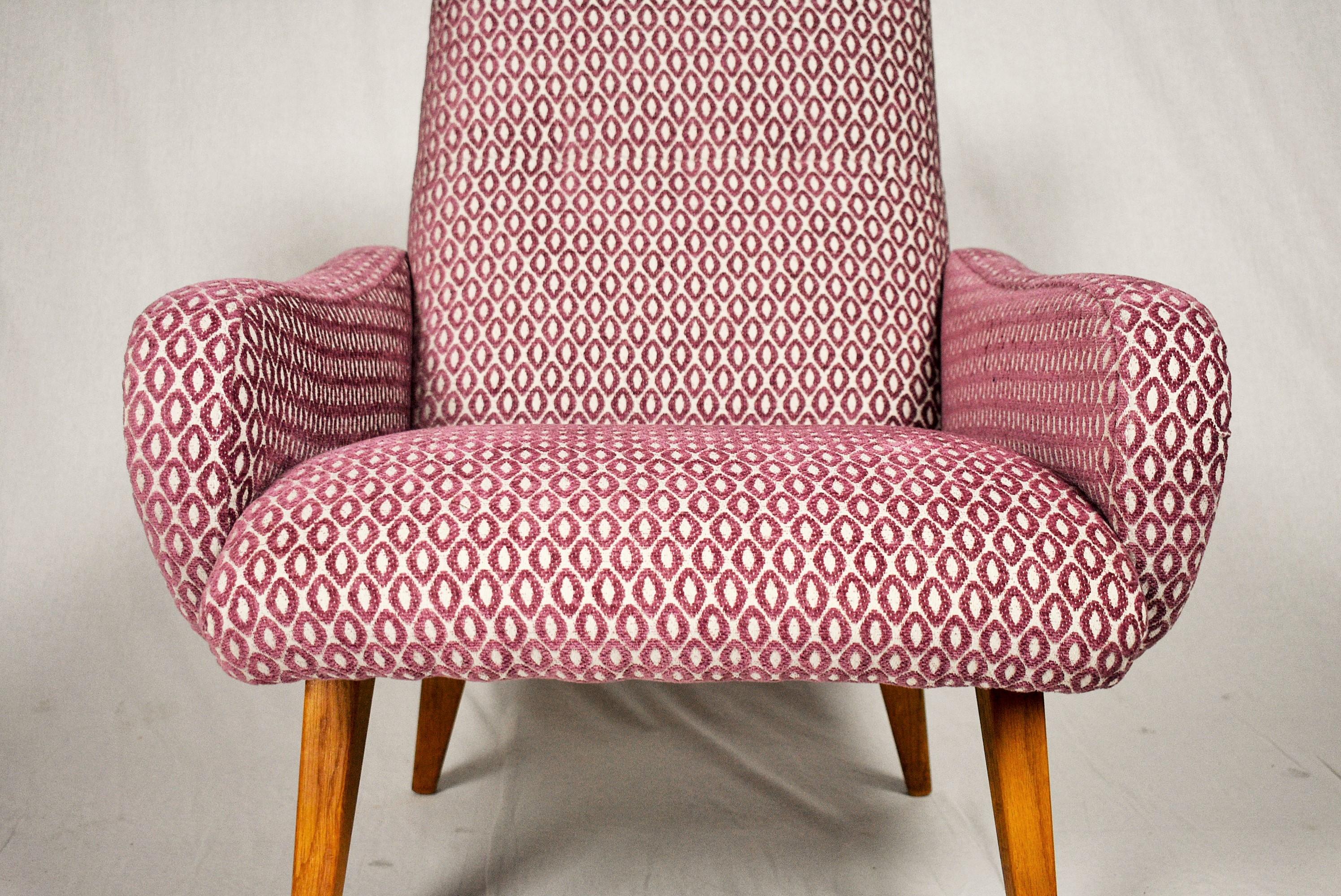Italian 'Lady Chair' in Style of Marco Zanuso, 1960s