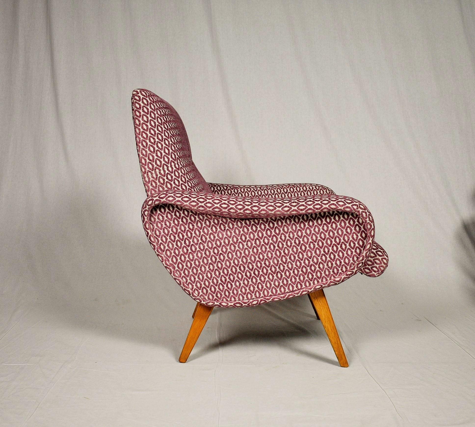 Lacquered 'Lady Chair' in Style of Marco Zanuso, 1960s
