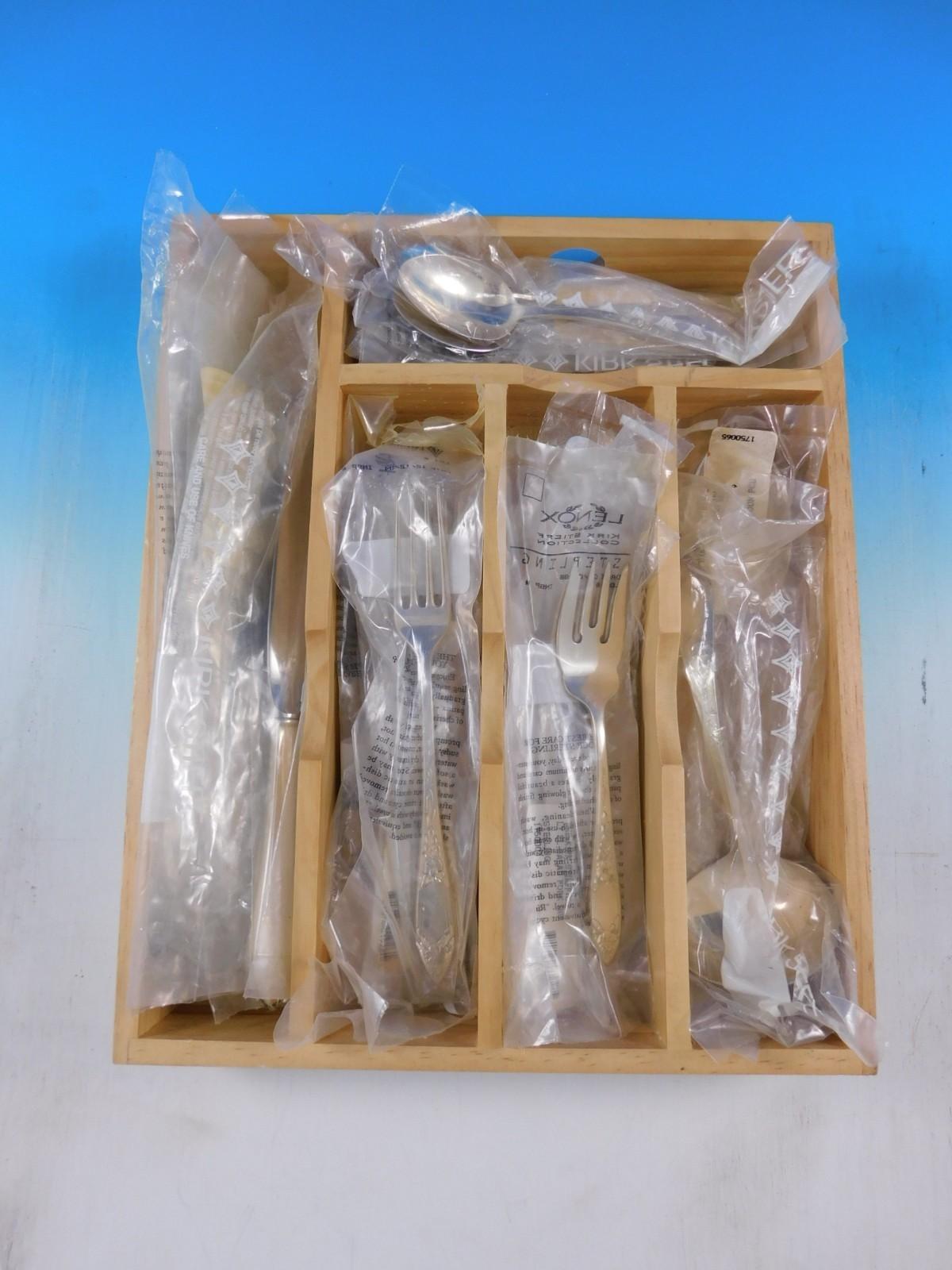 Lady Claire von Stieff Sterling Silber Besteck Set für 6 Personen Service 26 Teile Neu im Angebot 1