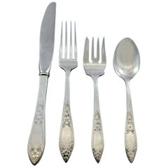Lady Claire by Stieff Sterling Silver Flatware Set for 8 Service 28 pieces