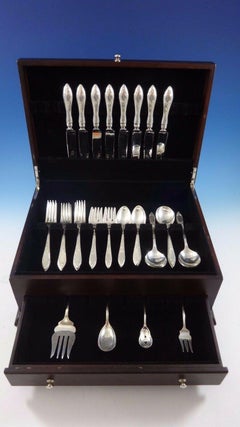 Lady Claire by Stieff Sterling Silver Flatware Set for 8 Service 44 Pieces