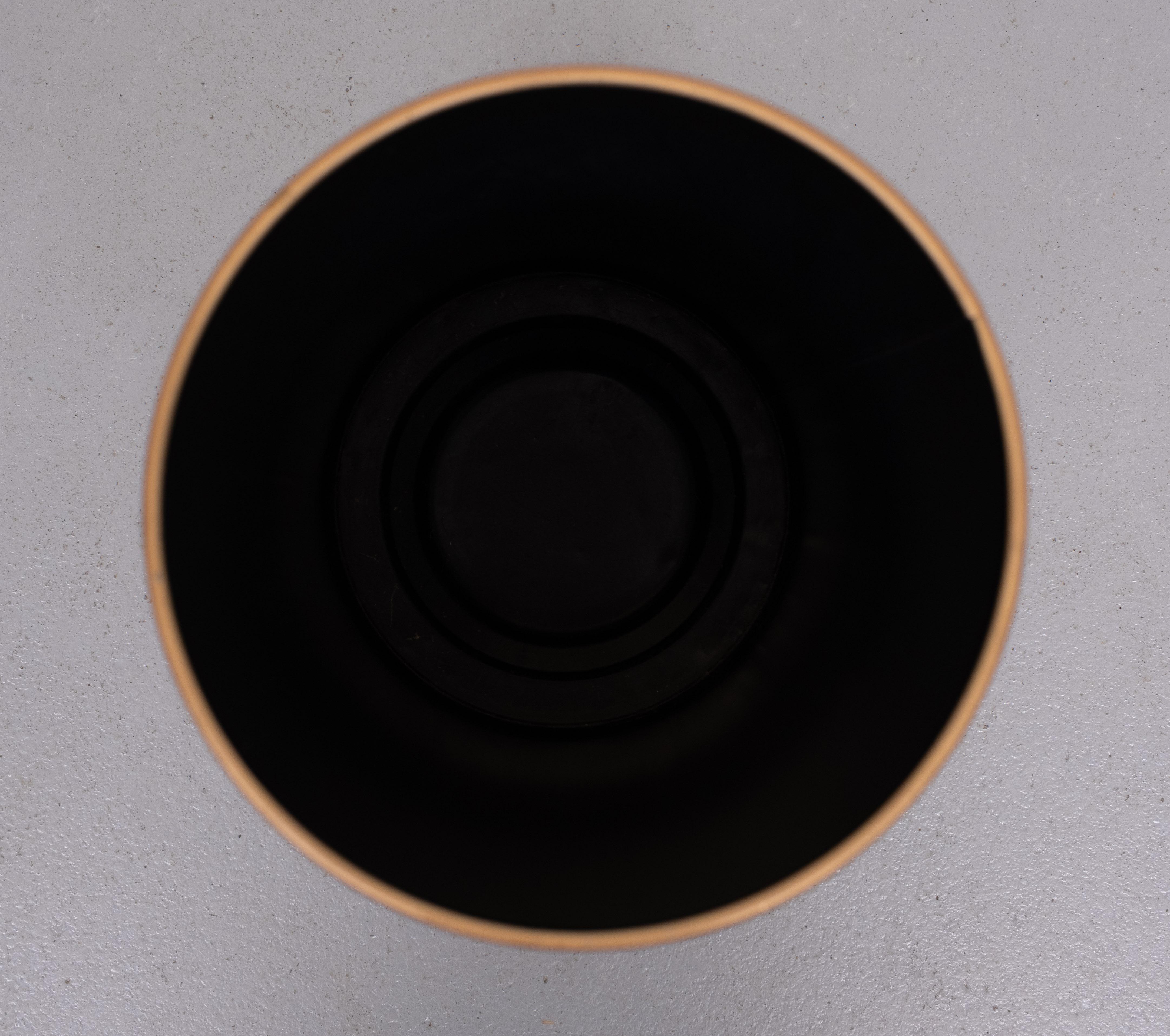 Mid-Century Modern Porte-parapluie en métal bleu foncé Lady Clare 1970 Angleterre en vente