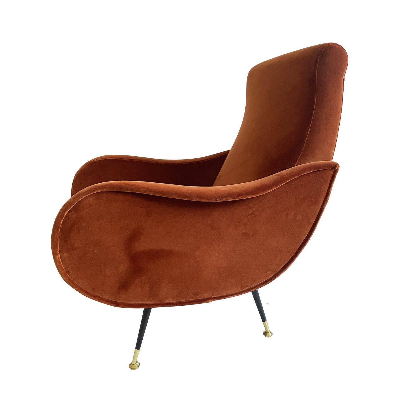 Lady Colors Deep-Orange Armchair In New Condition For Sale In Milan, IT