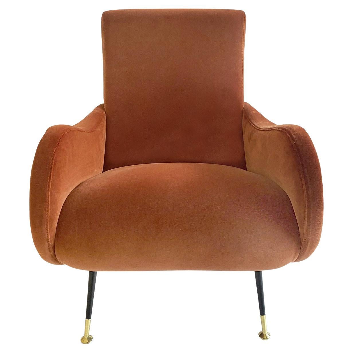 Lady Colors Deep-Orange Armchair For Sale