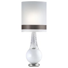 Lady Crystal White Table Lamp