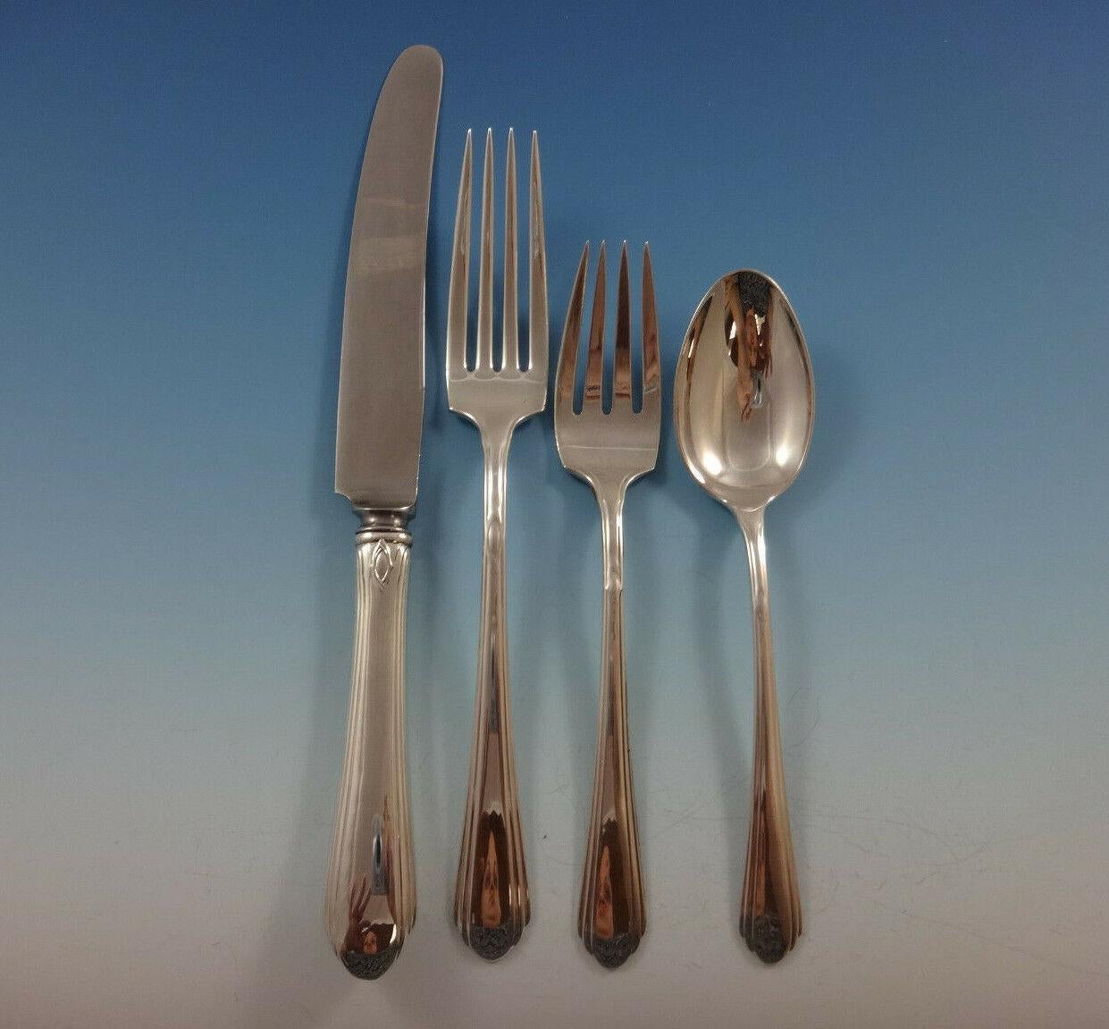 Juego de Cubiertos de Plata de Ley Lady Diana by Towle Para 12 Servicio 101 Piezas Estadounidense en venta