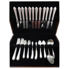 Antique Lady Diana by Towle Sterling Silver Flatware Set for 12 Service 62 Pieces Dinner