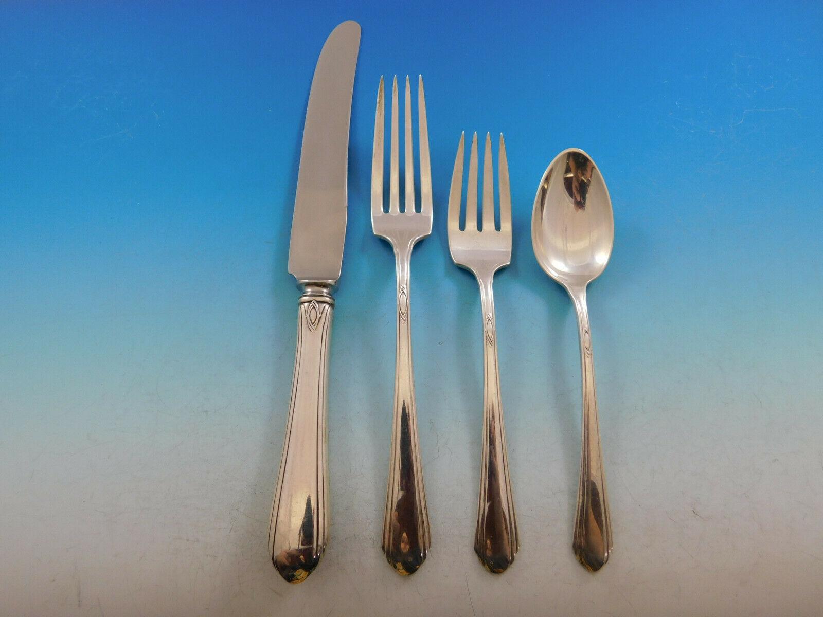 Lady Diana by Towle sterling silver flatware set - 56 pieces. This set includes:

Eight knives, 8 7/8
