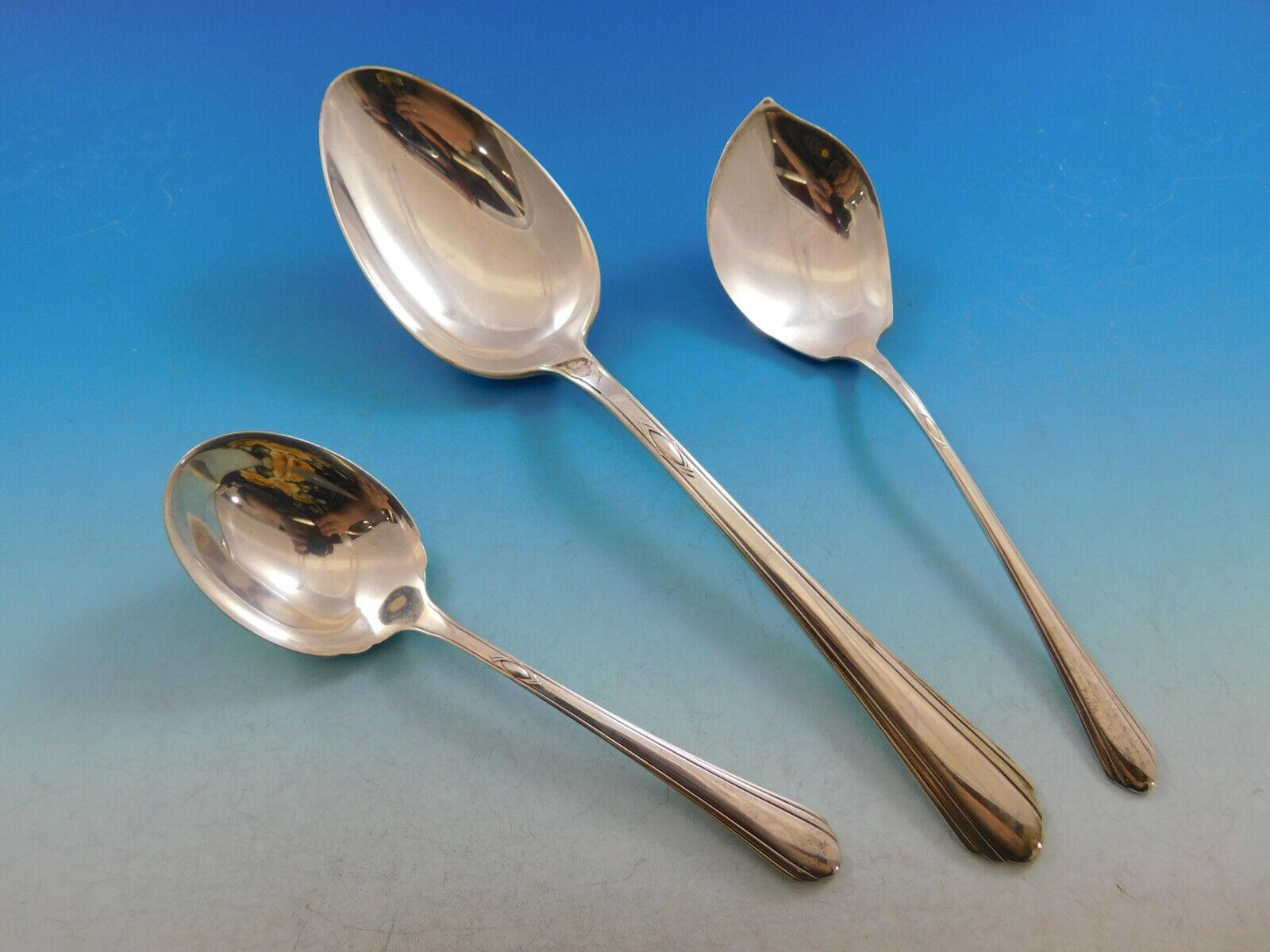 Juego de Cubiertos de Plata de Ley Lady Diana by Towle para 12 Servicio 88 piezas principios del siglo XX en venta