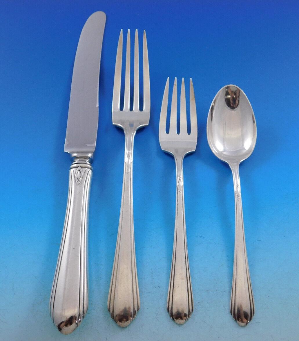 Dinner Size Lady Diana by Towle Sterling Silver Flatware set - 48 pieces. This set includes:

8 Dinner Size Knives, 9 5/8