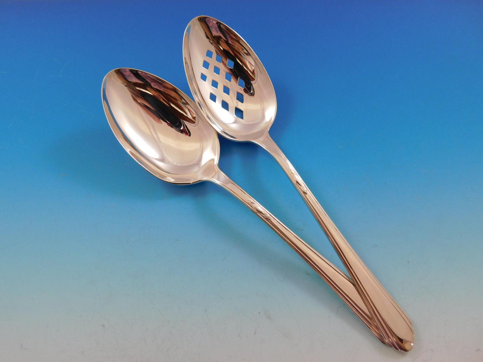 Ensemble de couverts en argent sterling pour 8 personnes 56 pièces Lady Diana par Towle 1