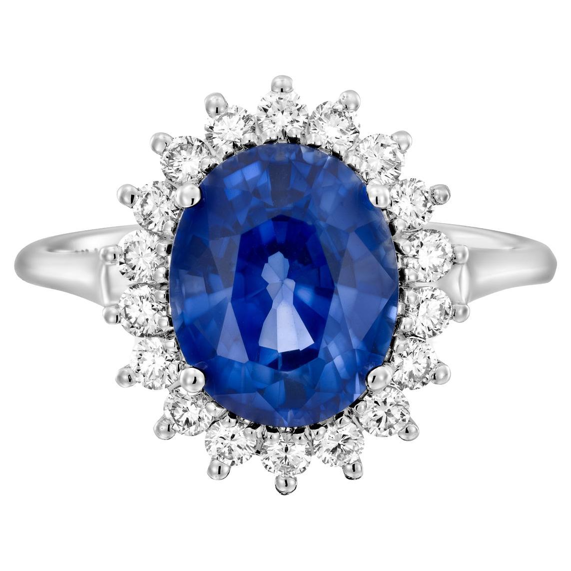 Lady Diana Sapphire Diamond Ring For Sale