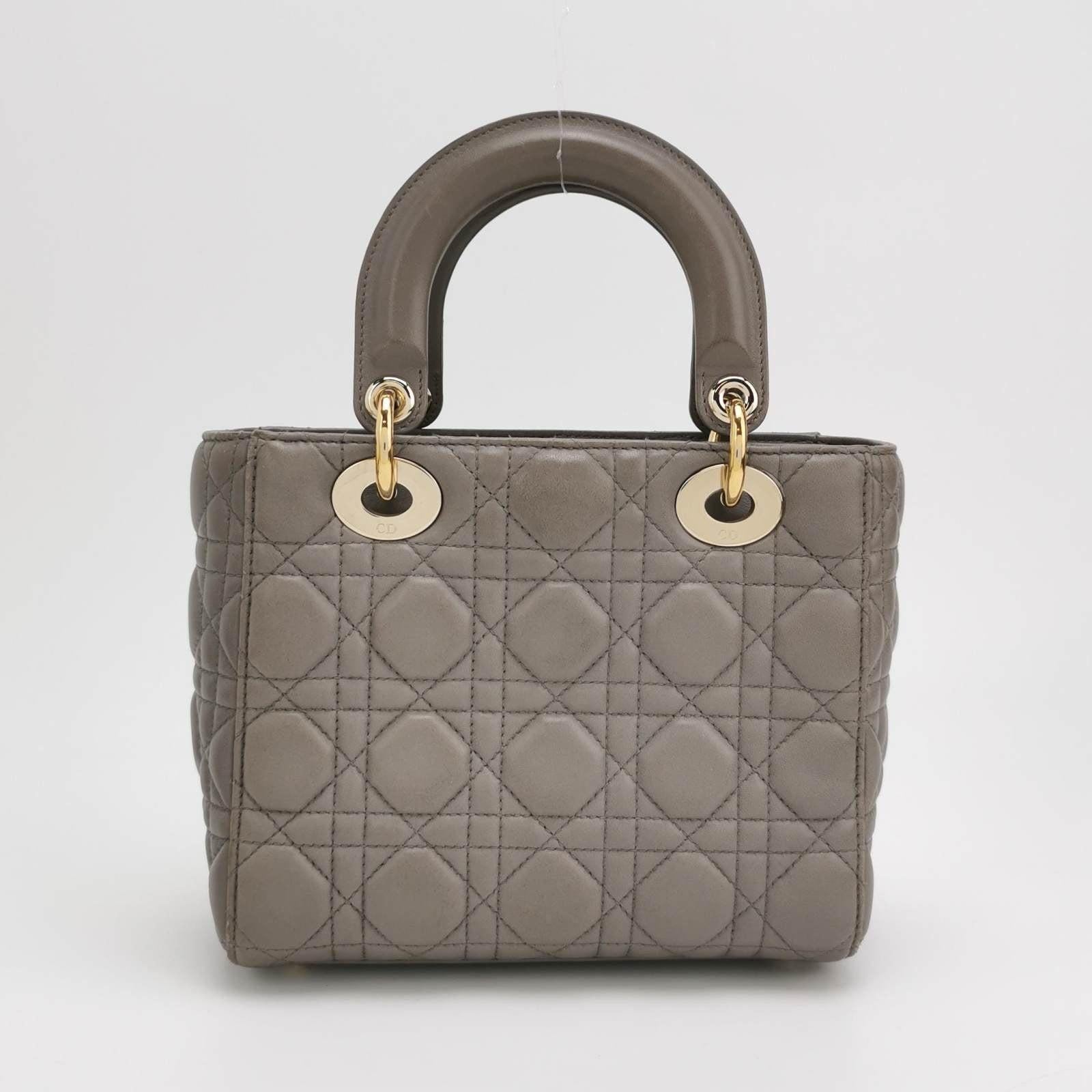 Lady Dior ABCdior 2017 Grey Cannage Lambskin Leather Handbag 2