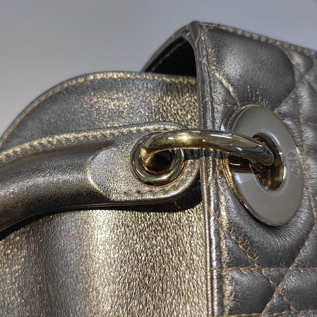 Lady Dior ABCdior Small Pink Irediscent and Metallic Cannage Lambskin Handbag 4