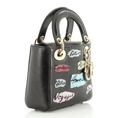 Lady Dior Bag Beaded Leather Mini