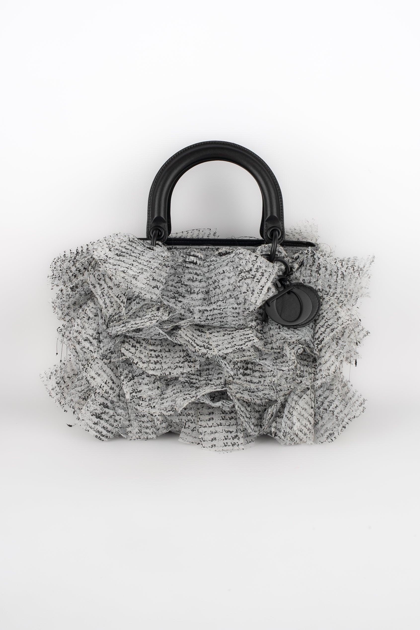 Lady Dior Bag By Bouthayna Al Muftah, 2022 In Excellent Condition In SAINT-OUEN-SUR-SEINE, FR