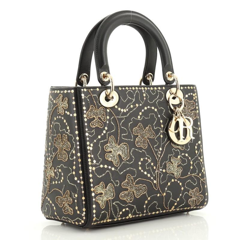 Lady Dior Bag Embroidered Calfskin Medium at 1stDibs diorama bag