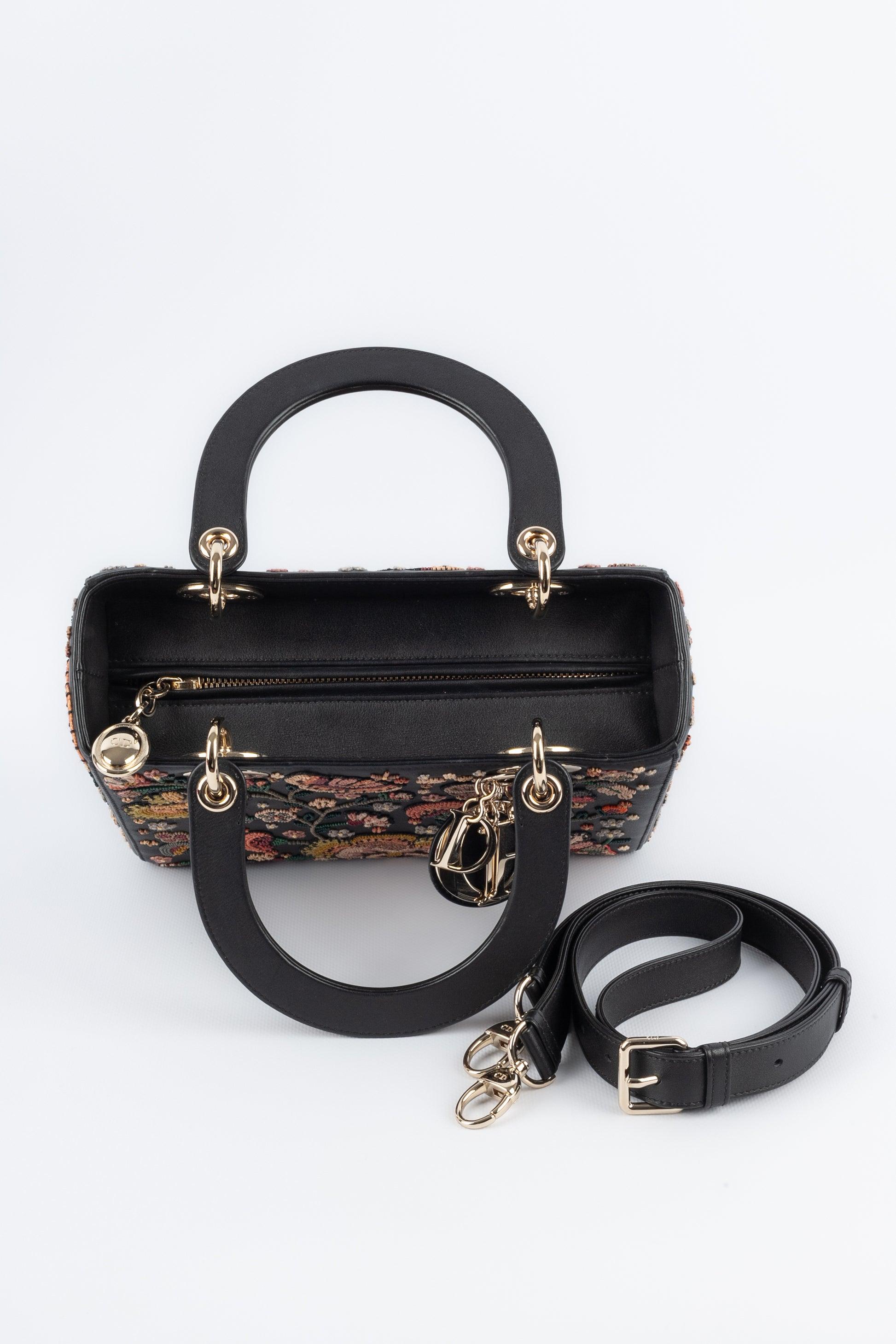 Lady Dior Black Leather Bag, 2019 For Sale 3