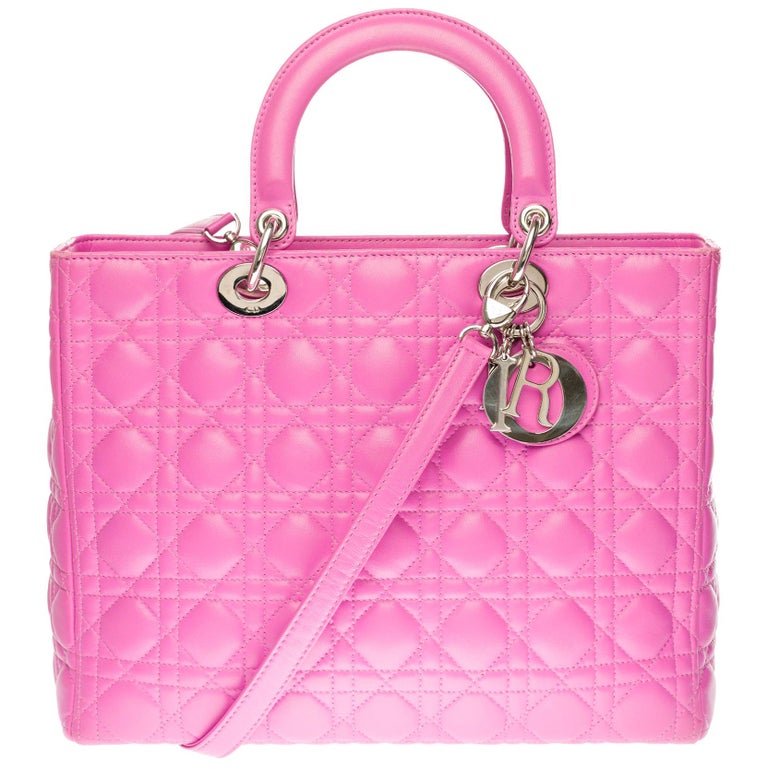 CHRISTIAN DIOR HANDBAG POUCH BELT SADDLE ROSE WAIST BELT BAG Pink Leather  ref.555384 - Joli Closet