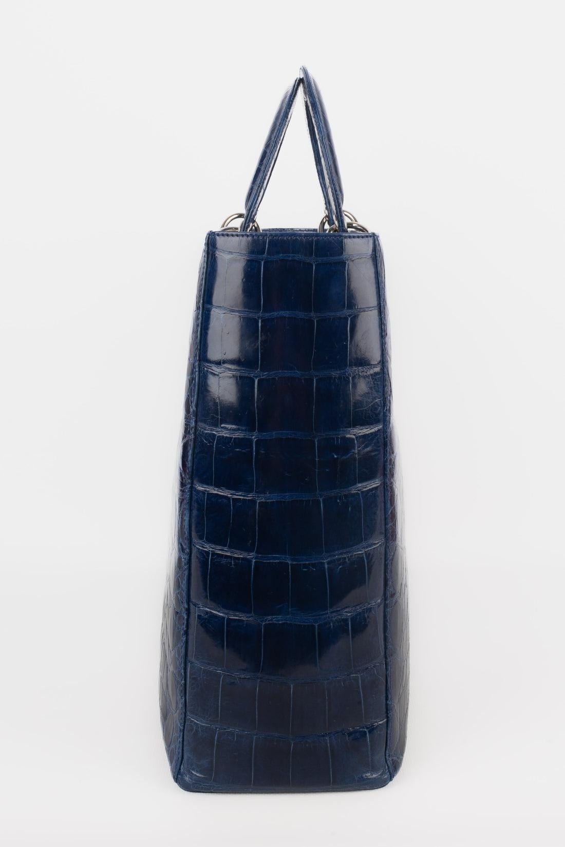 Purple Lady Dior Leather Bag, 2009 For Sale