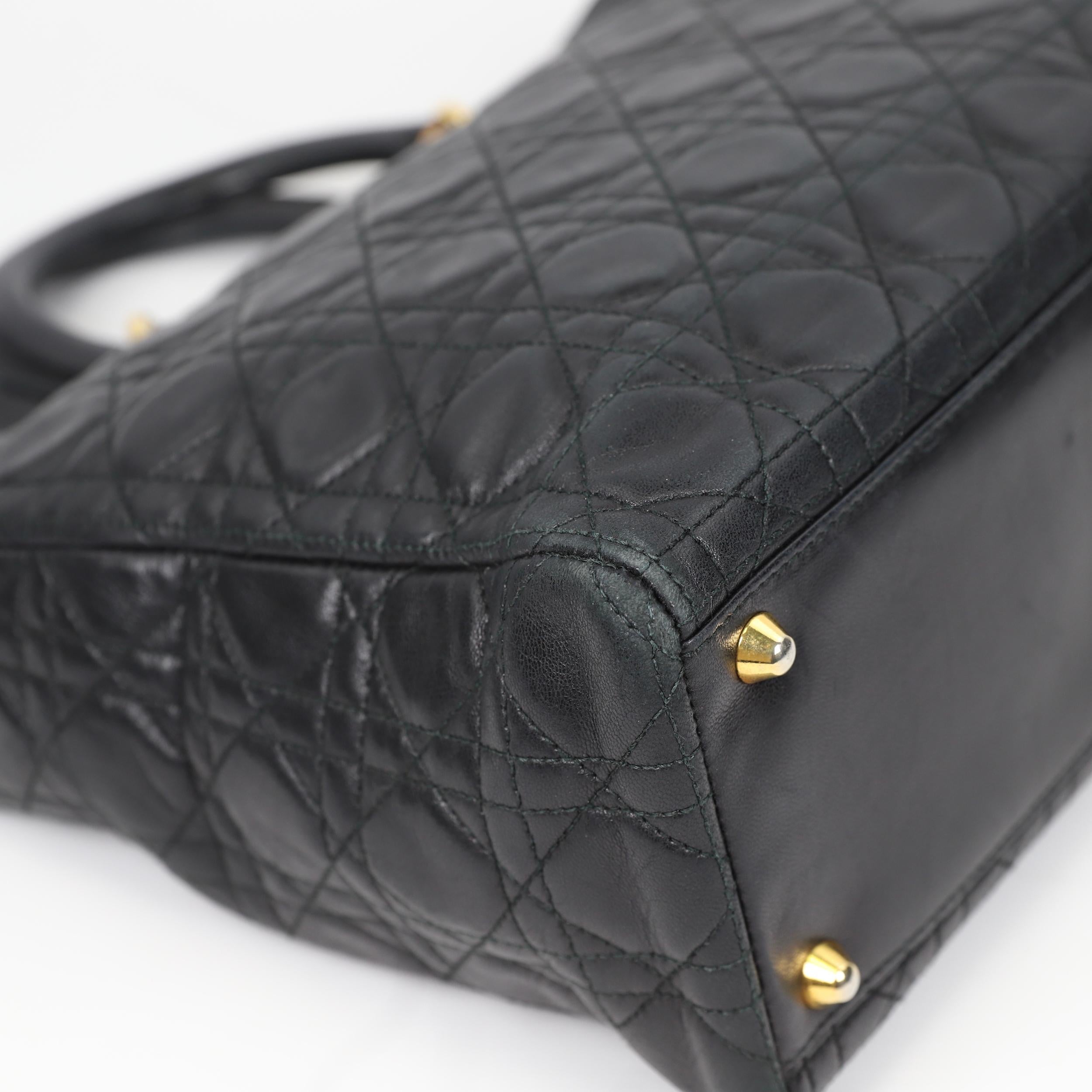 Lady Dior Leather handbag For Sale 6