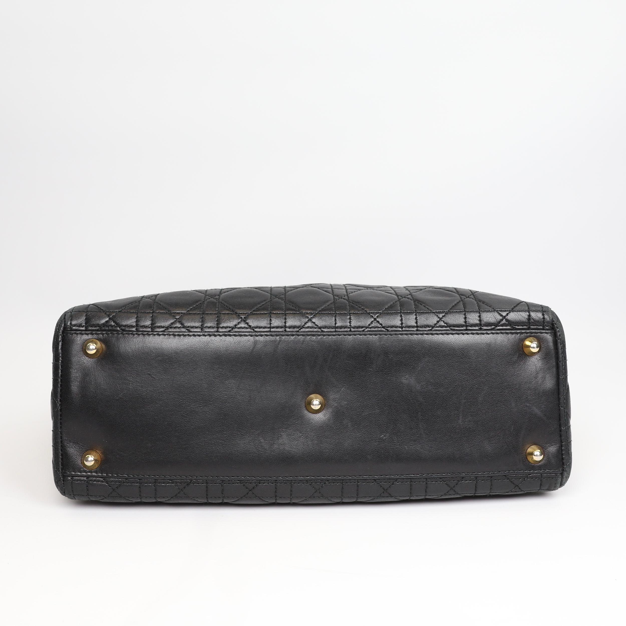 Women's Lady Dior Leather handbag For Sale